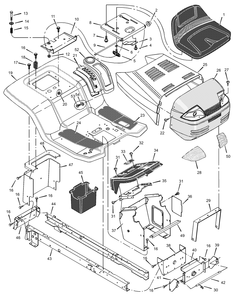 Part Location Diagram of 095082E700 Murray Support, Dash